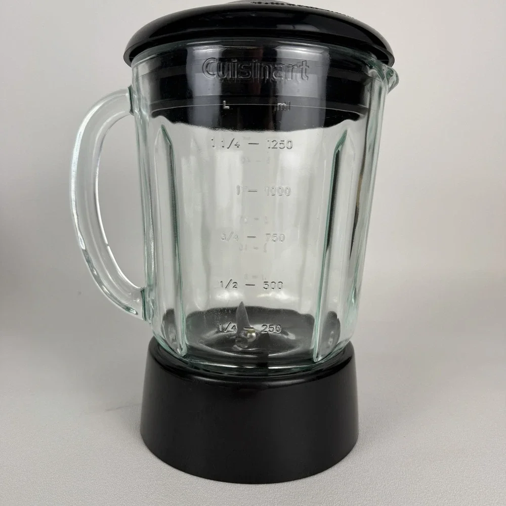Cuisinart Smart Power Duet Processor Blender Glass Pitcher 48oz BFP-703CH Black